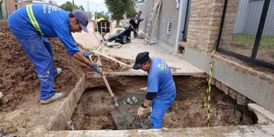 Secretaria de Infraestrutura de Camaquã realiza manutenção na rede de esgoto