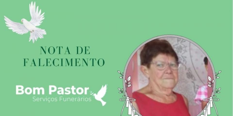 OBITUÁRIO: Nota de Falecimento de Nilda Bierhals, de 80 anos