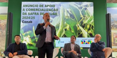 Conab anuncia R$ 21,7 milhões para leilões em apoio ao setor do feijão na Expointer 2025