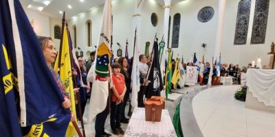 Missa da Pátria é realizada na Paróquia São João Batista, em Camaquã