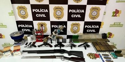 Centenas de munições de diversos calibres são apreendidas em operação no RS