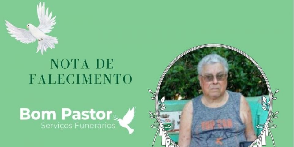 OBITUÁRIO: Nota de Falecimento de Alfeu Soares da Rosa, de 77 anos