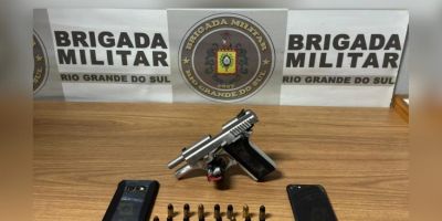 Jovem de 20 anos é preso por porte ilegal de arma de fogo em Camaquã