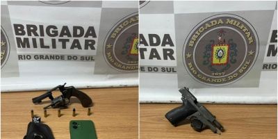 Duas armas de fogo são apreendidas no último final de semana em Camaquã