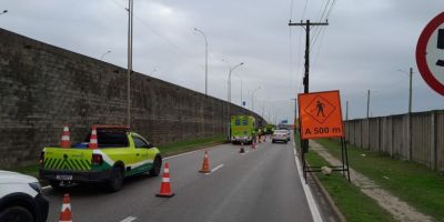 Homem morre após sofrer queda de moto na BR-116, em Pelotas