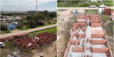Seguem as obras da nova Unidade de Saúde da Santa Rita, em Arambaré
