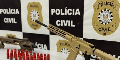 PC prende suspeito de envolvimento em homicídios e apreende fuzil na Região Metropolitana de Porto Alegre