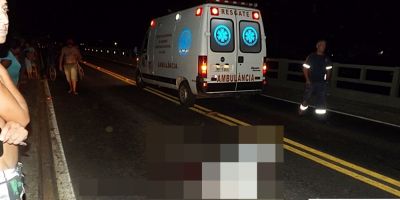 Ciclista morre atropelado na ponte sobre o arroio Duro, na BR-116 em Camaquã