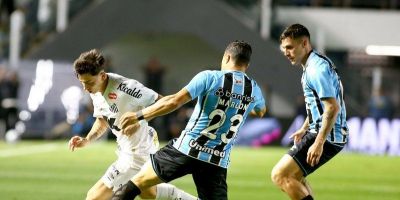 Grêmio leva gol no fim e empata em 1 a 1 com o Santos no Brasileirão