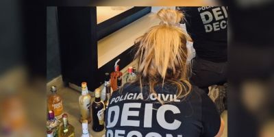 Operação da PC apreende mais de 100 bebidas suspeitas de falsificação no RS
