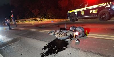 Colisão entre motos deixa um morto e um ferido na BR-471 em Santa Cruz do Sul