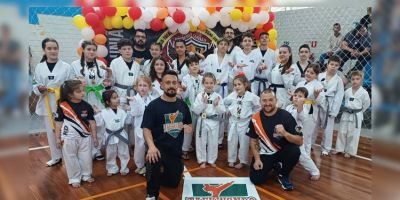 Equipe Arena representa Camaquã no 6º Open Projeto SB União de Taekwondo em Taquara (RS)