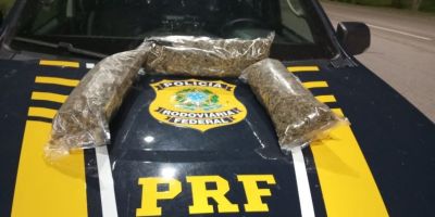 Mulher é presa transportando 1,5 kg de skunk em ônibus na BR-116 em Capão do Leão 