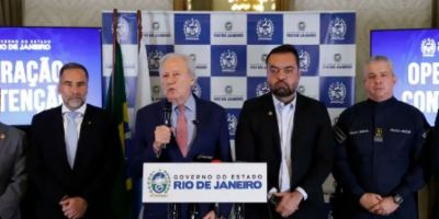 Lewandowski e Castro anunciam escritório emergencial contra o crime no RJ