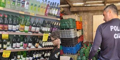 Grande operação contra falsificação de vinhos é realizada em Porto Alegre 