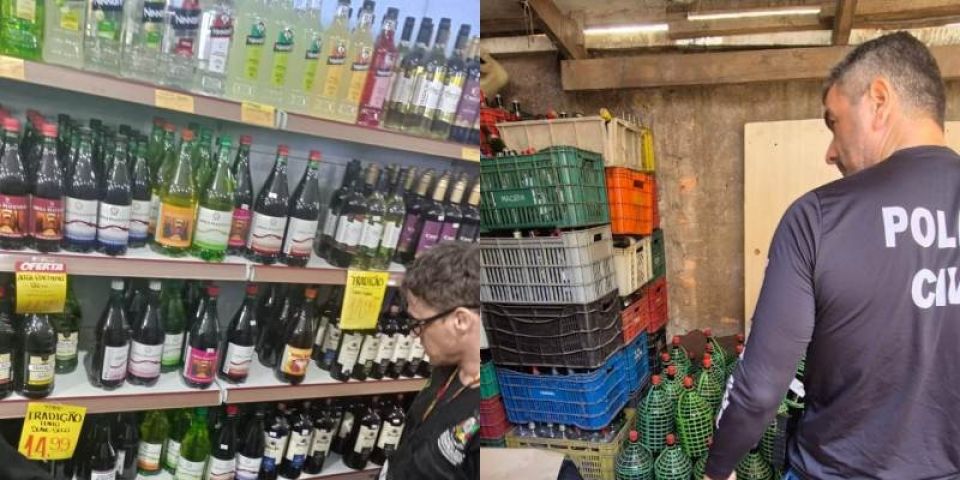 Grande operação contra falsificação de vinhos é realizada em Porto Alegre 