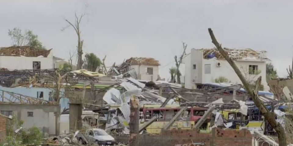 Paraná registrou três tornados com ventos de até 330 km/h