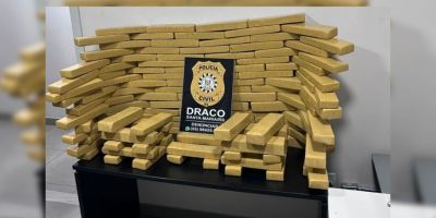 PC apreende mais de 100 kg de droga em Santa Maria