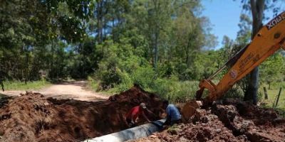 Prefeitura de Camaquã conclui obra de drenagem na Estrada do Bonito