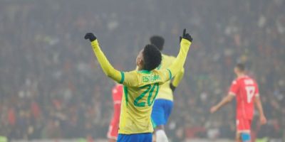 Estêvão marca de pênalti e Brasil empata em 1 a 1 com a Tunísia