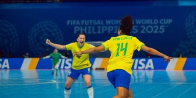 Brasil goleia Irã na estreia da Copa do Mundo de futsal feminino