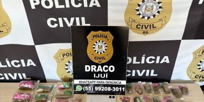 Sete pessoas são presas em operação contra o tráfico de drogas no RS