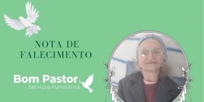 OBITUÁRIO: Nota de Falecimento de Antonia de Lacerda Flores, de 95 anos