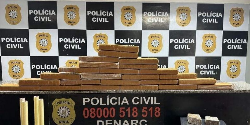 Polícia Civil apreende grande quantidade de maconha no RS