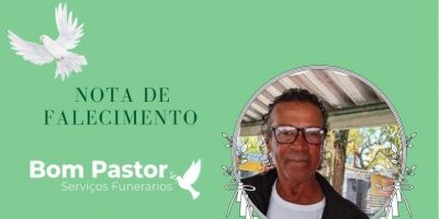 OBITUÁRIO: Nota de Falecimento de José Pedro Mendes, de 63 anos