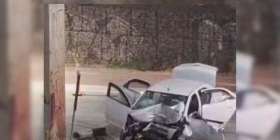 Soldado da BM morre após bater carro contra estrutura de viaduto no RS