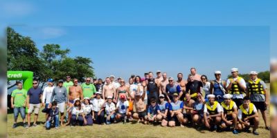Projeto Nadando Pelos Cartões Postais encerra o ano com evento de natação em águas abertas no Clube dos Jangadeiro
