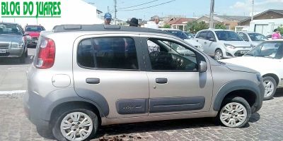 Mais um acidente de trânsito na esquina do hospital no centro de Camaquã