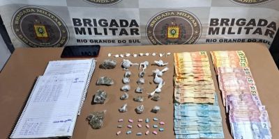 Homem é preso com maconha, cocaína e ecstasy em Pelotas