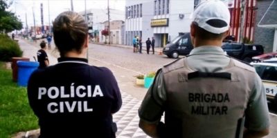 Bandidos não levam nada no assalto a banco em Encruzilhada do Sul. Um dos carros já foi encontrado