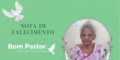 OBITUÁRIO: Nota de Falecimento de Flordolina dos Santos Barbosa com 107 anos