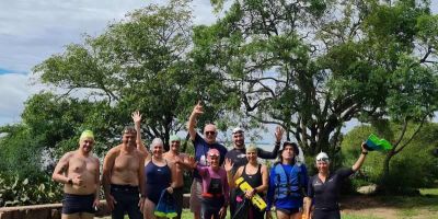 Grupo Tchê Travessias encerra 2025 em alta na natação em águas abertas no Rio Grande do Sul