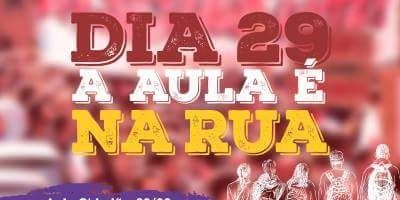 Núcleo do Cpers de Camaquã mobilizado na paralisação dos professores no RS