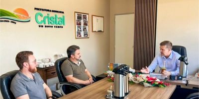 Prefeitos de Cristal e Sentinela do Sul realizam reunião de alinhamento