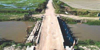 Concluída a obra de alargamento da ponte da Bocanha, em Camaquã