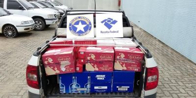 Receita Federal de Jaguarão apreende veículo com bebidas no Km 625 da BR-116