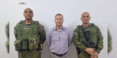 Comandante do Pelotão Ambiental da BM se reúne com secretário de Segurança em Camaquã