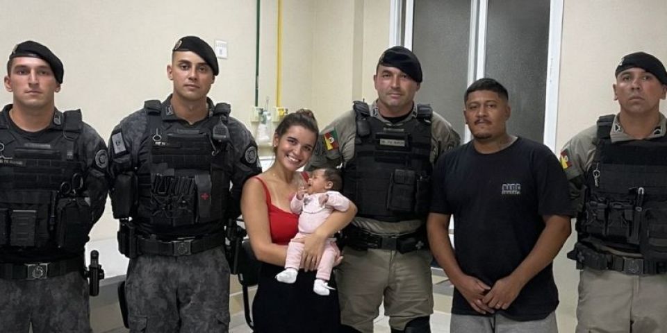 Operação Golfinho: BM atende emergência e salva recém-nascida no Cassino