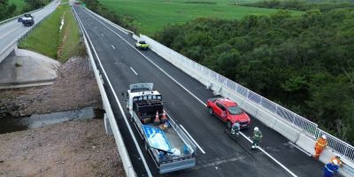 Ecovias Sul libera ponte da BR-116 para o tráfego e reforça a segurança viária no Polo Pelotas