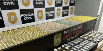 Mais de 2 mil comprimidos de ecstasy são apreendidos no RS