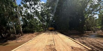 Ponte das Cadelas é reconstruída em parceria entre Camaquã e Chuvisca