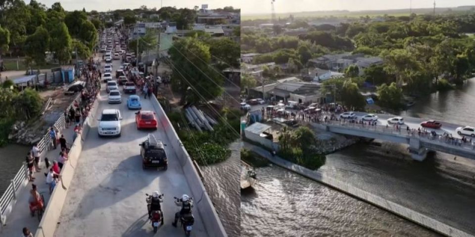Arambaré libera acesso de pedestres e veículos à Nova Ponte João Goulart