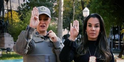 Brigada Militar prende agressor após vítima fazer sinal de socorro, em Bom Princípio