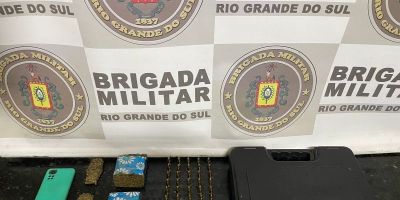 Suspeito é preso com quase meio quilo de maconha e munições no bairro Carvalho Bastos