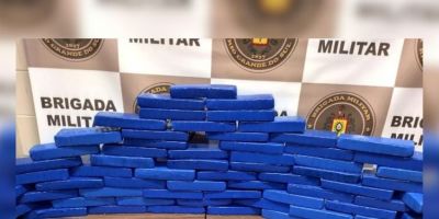 Três jovens são presos e 59 kg de droga são apreendidos em Rio Grande